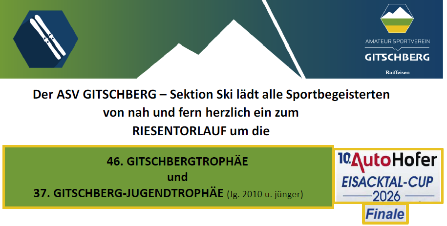 Gitschbergtrophäe – Auto Hofer Eisacktal Cup 2026